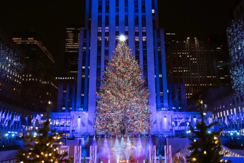 2. Rockefeller Center Christmas Tree Lighting Celebration